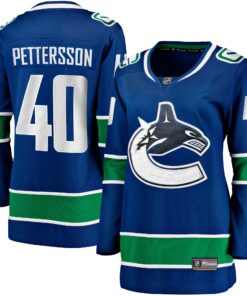 Elias Pettersson Vancouver Canucks Fanatics Women_s Home Breakaway Player Jersey  Blue