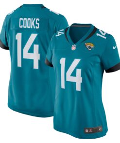 Elijah Cooks Jacksonville Jaguars  Women_s Team Game Jersey   Teal