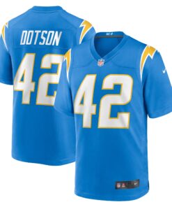 Elijah Dotson Los Angeles Chargers  Team Game Jersey   Powder Blue