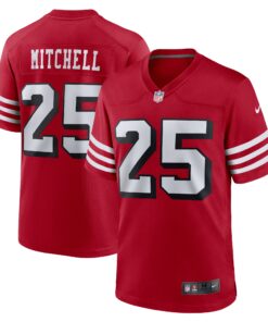 Elijah Mitchell San Francisco 49ers  Alternate Team Game Jersey  Scarlet