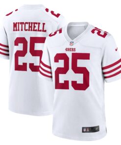 Elijah Mitchell San Francisco 49ers  Player Game Jersey  White