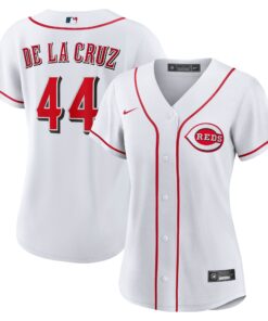 Elly De La Cruz Cincinnati RedsWomen_s Home Replica Jersey  White