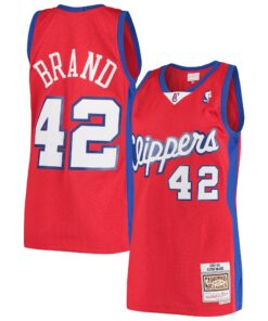 Elton Brand LA Clippers Mitchell &amp Ness Hardwood Classics Swingman Jersey - Red