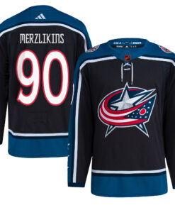 Elvis Merzlikins Columbus Blue Jackets Reverse Retro 2.0 Authentic Player Jersey  Black
