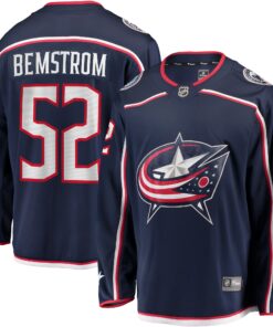 Emil Bemstrom Columbus Blue Jackets Fanatics Home Breakaway Player Jersey  Navy