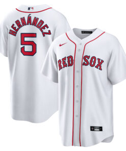 Enrique Hernandez Boston Red SoxHome Official Replica Player Jersey  White