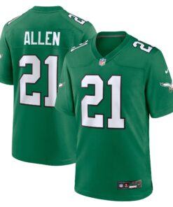Eric Allen Philadelphia Eagles  Alternate Game Jersey  Kelly Green