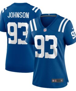 Eric Johnson Indianapolis Colts  Women_s Player Game Jersey  Royal