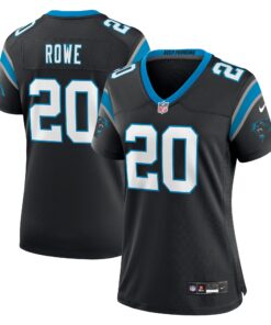 Eric Rowe Carolina Panthers  Women_s Team Game Jersey  Black