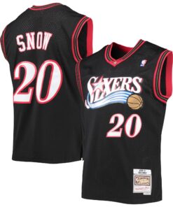 Eric Snow Philadelphia 76ers Mitchell &amp Ness 200001 Hardwood Classics Swingman Jersey - Black