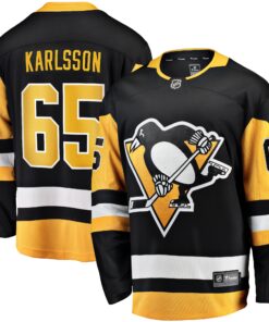 Erik Karlsson Pittsburgh Penguins Fanatics Home Breakaway Jersey  Black