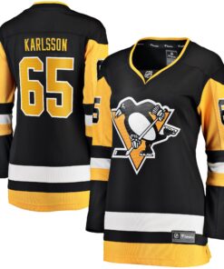 Erik Karlsson Pittsburgh Penguins Fanatics Women_s Home Breakaway Jersey  Black