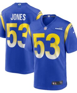 Ernest Jones Los Angeles Rams  Game Player Jersey  Royal