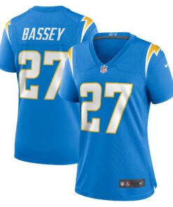 Essang Bassey Los Angeles Chargers  Women_s  Game Jersey   Powder Blue