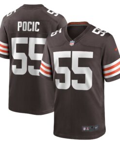 Ethan Pocic Cleveland Browns  Game Jersey  Brown