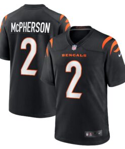 Evan McPherson Cincinnati Bengals  Game Jersey  Black