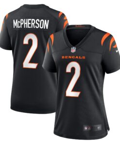 Evan McPherson Cincinnati Bengals  Women_s Game Jersey  Black