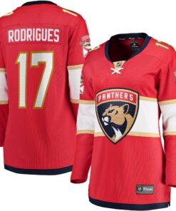 Evan Rodrigues Florida Panthers Fanatics Women_s Home Breakaway Player Jersey  Red