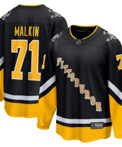Evgeni Malkin Pittsburgh Penguins Fanatics Alternate Premier Breakaway Player Jersey  Black
