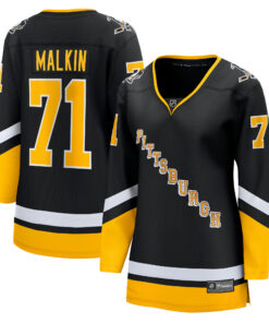 Evgeni Malkin Pittsburgh Penguins Fanatics Women_s Alternate Premier Breakaway Player Jersey  Black