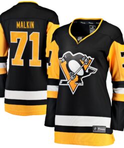 Evgeni Malkin Pittsburgh Penguins Fanatics Women_s Home Breakaway Player Jersey  Black
