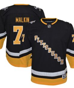 Evgeni Malkin Pittsburgh Penguins Youth 202122 Alternate Premier Player Jersey  Black