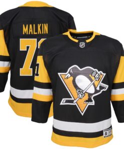 Evgeni Malkin Pittsburgh Penguins Youth Home Premier Player Jersey  Black