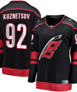 Evgeny Kuznetsov Carolina Hurricanes Fanatics Women_s Home Breakaway Jersey  Black
