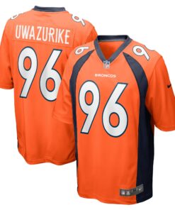 Eyioma Uwazurike Denver Broncos  Game Player Jersey  Orange