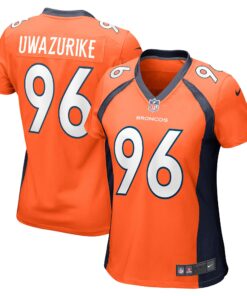 Eyioma Uwazurike Denver Broncos  Women_s Game Player Jersey  Orange