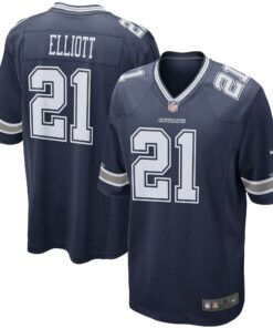Ezekiel Elliott Dallas Cowboys  Game Team Jersey  Navy