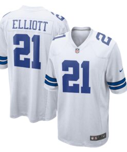Ezekiel Elliott Dallas Cowboys  Team Game Jersey  White