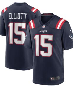 Ezekiel Elliott New England Patriots  Game Player Jersey  Navy