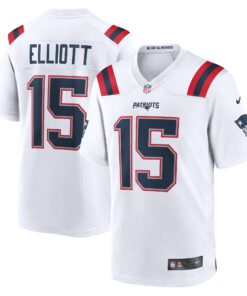 Ezekiel Elliott New England Patriots  Game Player Jersey  White