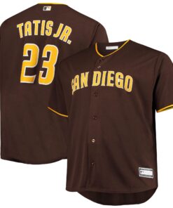 Fernando Tatis Jr. San Diego Padres Big amp Tall Replica Player Jersey  Brown
