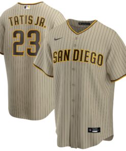 Fernando Tatis Jr. San Diego PadresAlternate Replica Player Jersey  Tan