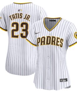 Fernando Tatis Jr. San Diego PadresWomen_s Home Limited Player Jersey  White