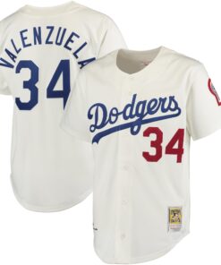 Fernando Valenzuela Los Angeles Dodgers Mitchell amp Ness Authentic Jersey  White