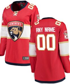 Florida Panthers Fanatics Women_s Home Breakaway Custom Jersey  Red