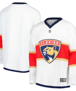 Florida Panthers Fanatics Youth Away Replica Blank Jersey  White