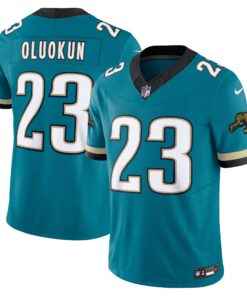 Foye Oluokun Jacksonville Jaguars  Prowler Throwback Vapor F.U.S.E. Limited Jersey  Teal