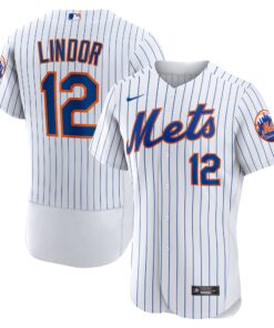 Francisco Lindor New York MetsHome Authentic Player Jersey  White