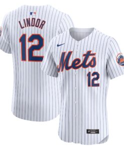 Francisco Lindor New York MetsHome Elite Jersey  White