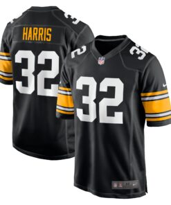 Franco Harris Pittsburgh Steelers  Alternate Retired Player Jersey  Black 1