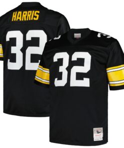 Franco Harris Pittsburgh Steelers Mitchell amp Ness Big amp Tall 1976 Legacy Retired Player Jersey  Black