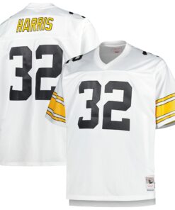 Franco Harris Pittsburgh Steelers Mitchell amp Ness Big amp Tall 1976 Retired Player Replica Jersey  White
