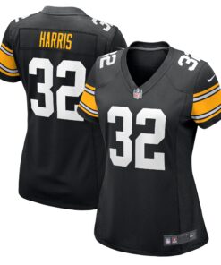 Franco Harris Pittsburgh Steelers  Women_s Alternate Retired Player Jersey  Black