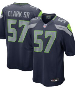 Frank Clark Seattle Seahawks   Game Jersey  College Navy