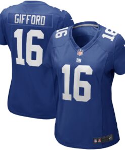 Frank Gifford New York Giants  Women_s Game Retired Player Jersey  Royal