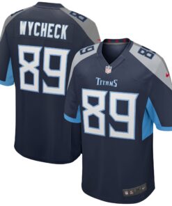 Frank Wycheck Tennessee Titans  Game Retired Player Jersey  Navy